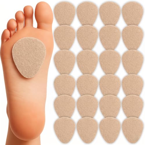 Image of benoo Felt Metatarsal Pads for Women (24 Pads) Ball of Foot Pain Cushions