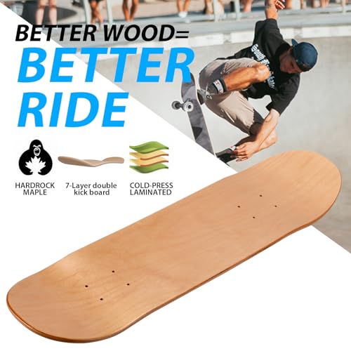 TLHB 2PCS Blank Skateboard Deck