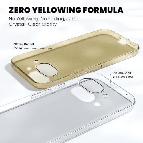 Image of DIZORO Compatible with Google Pixel 10A 5G Back Cover Case Clear,[ Anti Yellow ][Military Grade Protection] Hard PC Back Cover Transparent