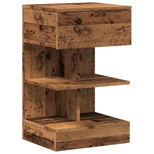 VidaXL Mesita de Noche Madera contrachapada