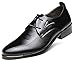 Produktbild AARDIMI Herrenschuhe Herren Uniform Berufsschuhe Elegant Businessschuhe Lederschuhe Hochzeit Schuhe (46, Schwarz)
