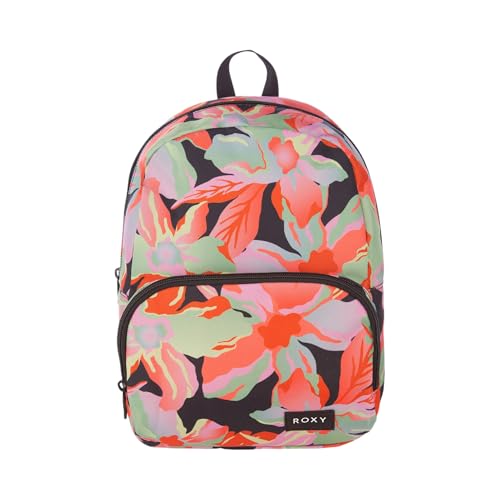 Image of Roxy Women's Always Core Backpack | Travel | Everyday Carry | Beach | Polyester | 8L Capacity - Anthracite The Moves Floral