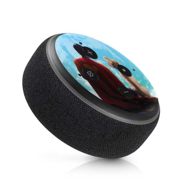 Skinit Decal Audio Skin Compatible with Amazon Echo Dot 3 - Officially Licensed Superman 2025 Superman & Krypto Watch The Earth Design
