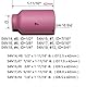 RIVERWELD WIG Gasspiegel Aluminiumoxid-Düsen Keramikbecher #7 54N15 11,0 mm für SR WP 17 18 26 TIG-Schweißbrenner Packung mit 10 Stück