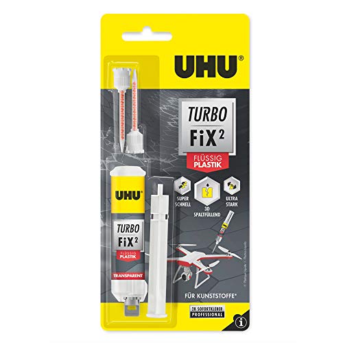Colle plastique UHU Turbo fix² seringue 10g bi-composante
