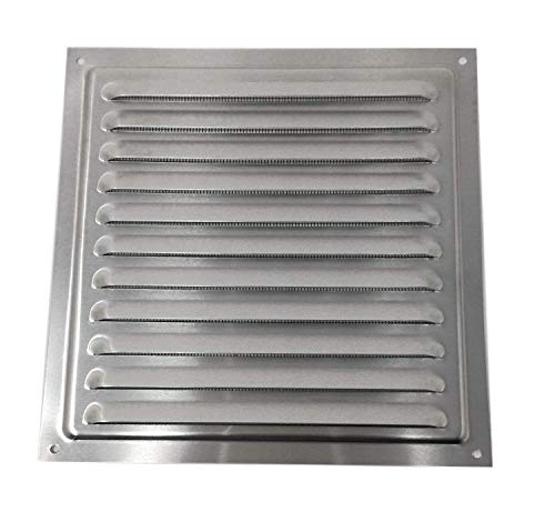 300 x 300 mm Grill Air Vent - Metal - Aluminium Rust Free with Mosquito / Bug Net by VENTS