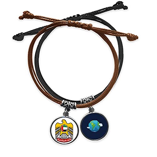 Pulsera de Emiratos Árabes de cuero y cuerda: el regalo cultural perfecto