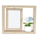 Style décoratif subtil : la silhouette minimaliste et la couleur du bois naturel s'intègrent aux intérieurs modernes et fonctionnent bien avec la décoration de plantes en pot de fleurs en fil pour un accent confortable.