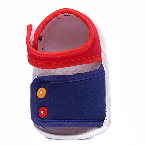 Image of Unisex Baby Boys & Girls, Infant Sandal for Newborn First Walking Baby Sandal (6-9 Months) RED