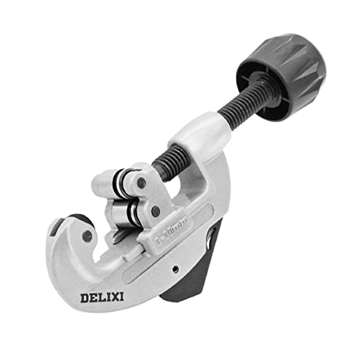Delixi Copper Pipe Cutter, 1/8 To 1-1/8 Inch Tube Cutting Tool, Reliable Metal Pvc Tubing Cutter With Reamer #TOP23