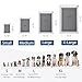 Dog Door for Wall Steel Frame, Telescoping Tunnel & Double Food-Grade Silicone Flaps Pet Door, Doggy Doors with Secure Lock (Pets Up to 40 lbs) - Medium