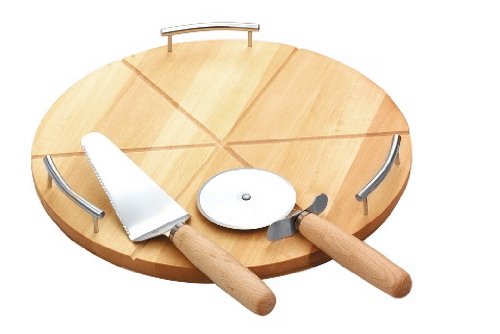 Esmeyer 199-078 Juego para Pizza Toscana, 3 Piezas, en Caja de cartón para Regalo