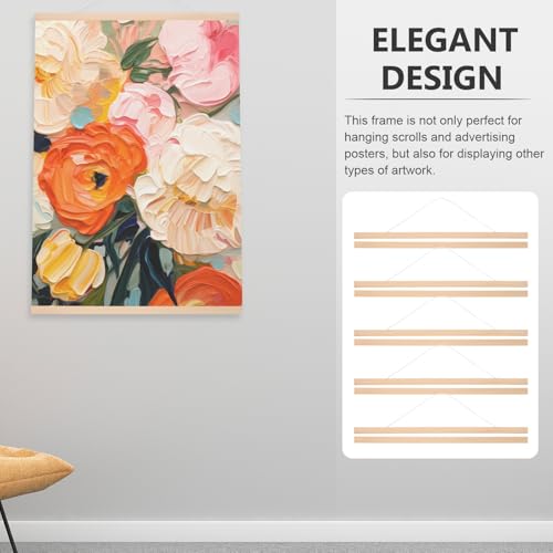 Percha de madera para carteles en estudios | Soporte decorativo para tus fotos de gran formato 7