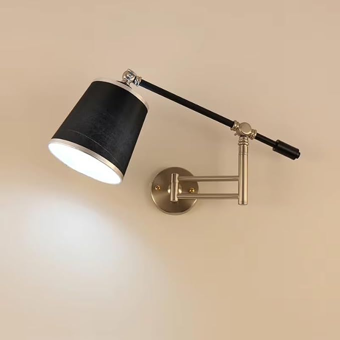 Nordic Creative Folding Wall Lamp Long Arm Adjustable Light Bedroom Bedside Office Study Living Room Mirror Light Wall Sconce,for Illumination
