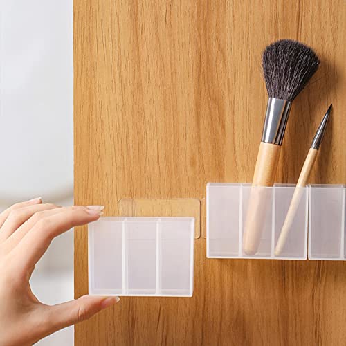 Organizador de maquiagem para pendurar na parede - Suporte de pincel de maquiagem multiuso montado n