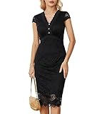 spitzenkleid schwarz lange ärmel Anlass: Es ist besonders geeignet für Alltag, Party, Büro, Hochzeit, Dating, Freizeit, Abendparty, Konfirmation und andere festliche Anlässe.Sie können jede Menge Komplimente bekommen