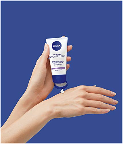 NIVEA Soothing Face Cream for Sensitive Skin, Night Cream with Grape Seed Oil and Liquorice Extract - Image 5