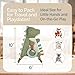 Itzy Ritzy - Bitzy Crinkle Sensory Toy Dinosaur with Crinkle Sound for Babies & Toddlers - Features Soft Braided Teething Ring & Textured Ribbons, Designed for Ages 0 Months and Up, Dinosaur