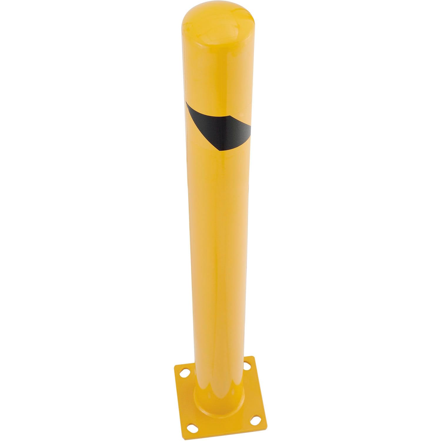 Global Industrial Floor Mount Round Safety Bollard, 4-1/2