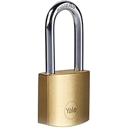 Yale Y110B/25/125/1 Candado De Seguridad de Latón Latonado 25 mm Arco Largo Y110B Blister