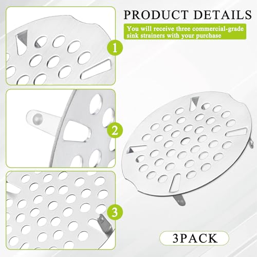 3-Pack 3.5 Inch Cubierta de Drenaje para Fregadero miniatura 3