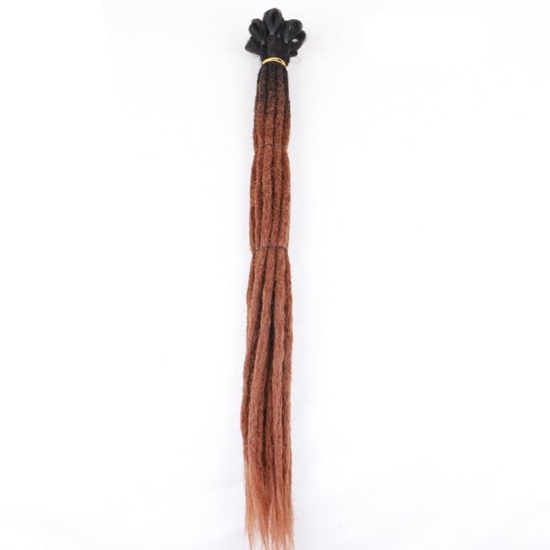 5 Pieces Ombre Hand Made Dreadlocks Hair Extensions Synthetic Hip-hop Style Crochet Braids Hair(4/27HL)