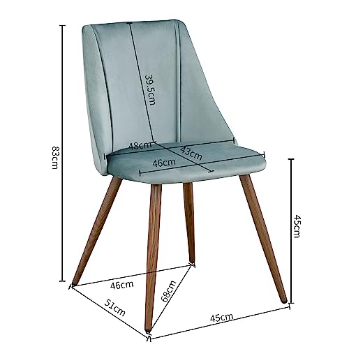 Homy Casa Set di 2 sedie da sala da pranzo in