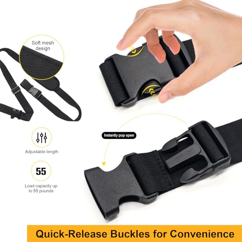 Adjustable Scooter Carry Strap with Quick-Release Plastic Buckles & Anti-Slip Pad for Electric Scooters, Folding Bikes, Yoga Mats – 55lb Capacity, Lightweight & Portable - Image 4