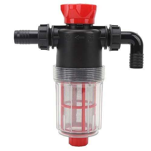 Strainer Filter with 60 Mesh Stainless Steel Filter Screen High Pipeline Filter Transparent Design (25mm Interface (G1 Pipe))