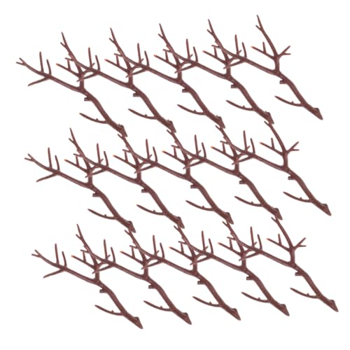 Beatifufu 20pcs Mini Plastic Deer Antlers and Snowman Arms Craft Branches for Christmas Home Decorations for Holiday Ornaments and Festive Decor