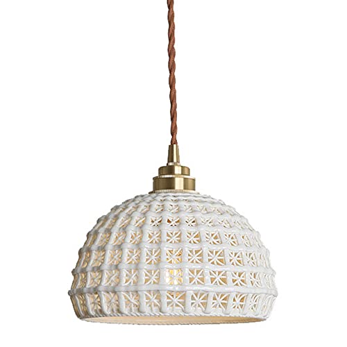 Suspension en céramique anti-éblouissement lustre moderne E27 LED - 2