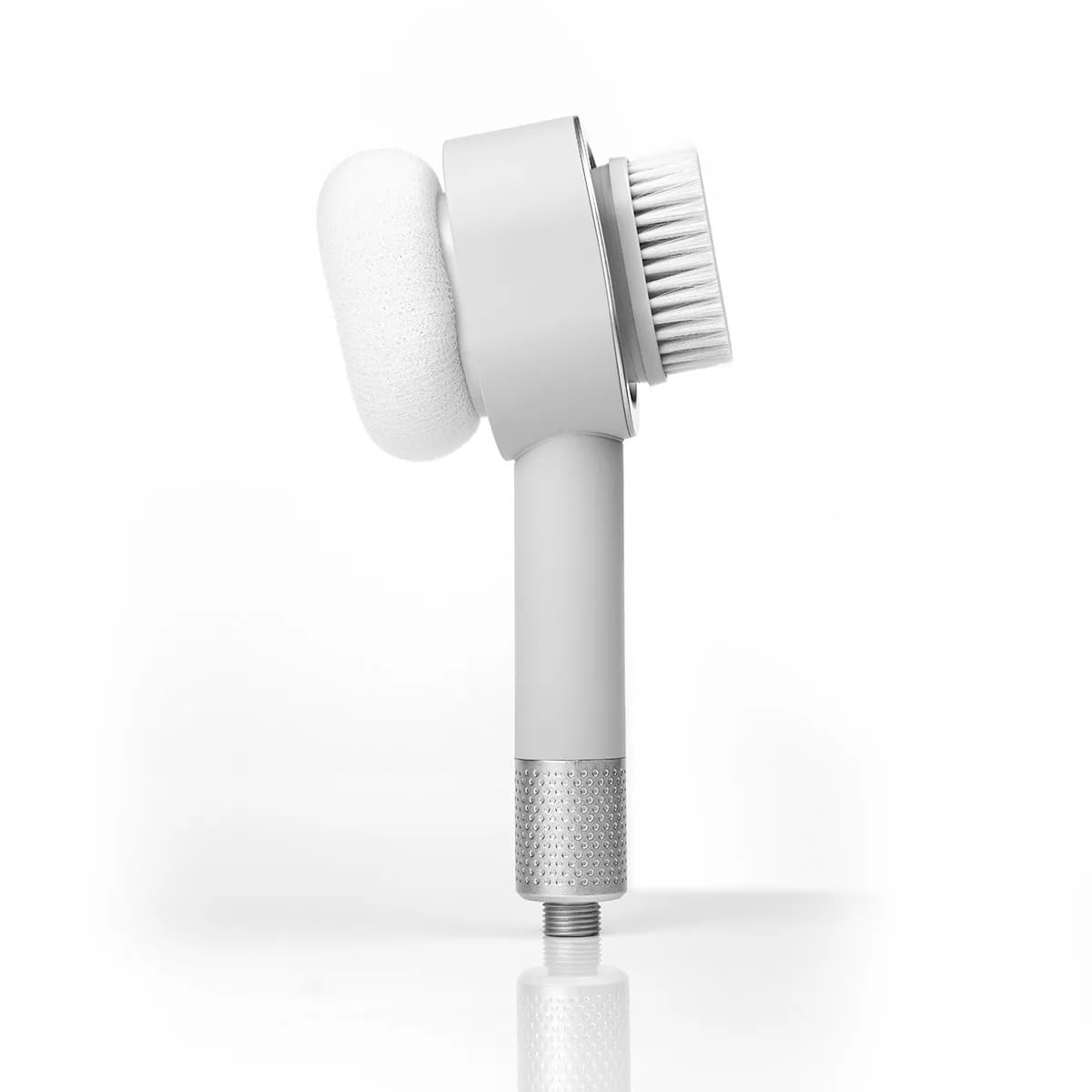 Pommeau de douche, avec 2 brosses de nettoyage magnétiques et filtre à charbon actif au carbone, douchette à main haute pression avec filtre, élimine le chlore, le calcaire, les bactéries et