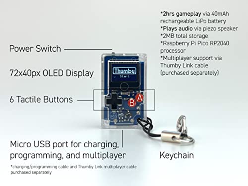 Discover the Fun of Programming with TinyCircuits Thumby: Your Keychain Game Console!