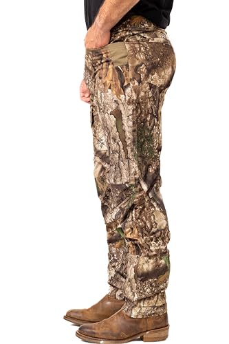 Realtree Men's 5-Pocket Camo Hunting Pant Slim Fit - Reinforced Knees, Water-Resistant, Breathable Ripstop Fabric2