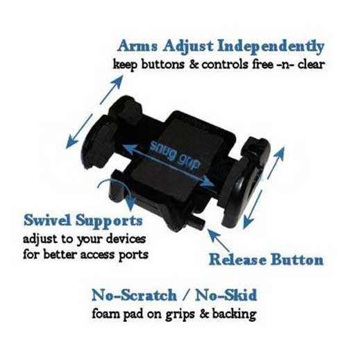 Vg Smart Phone Rotatable Car Window Vent Mount Black Compatible With Htc Evo 3D 4G Android Phone + Live Laugh Love Wristband!! #TOP4