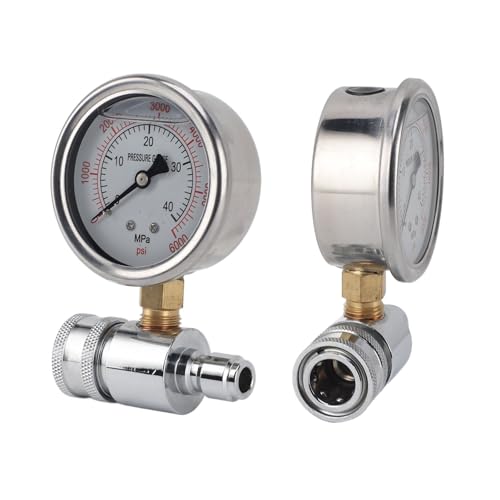 Haofy Pressure Washer Gauge, 3/8in Quick Connect Parts Accessories Gauge - Image 2