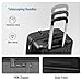 KYME 22-Inch Hardside Suitcase - Small Luggage, 100% PC Hard Shell with Laptop Compartment, TSA Lock, Double Wheels for Men & Women, Black