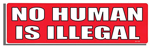 Autocollant NO Human is Illegal résistant intempéries pour pare-chocs auto