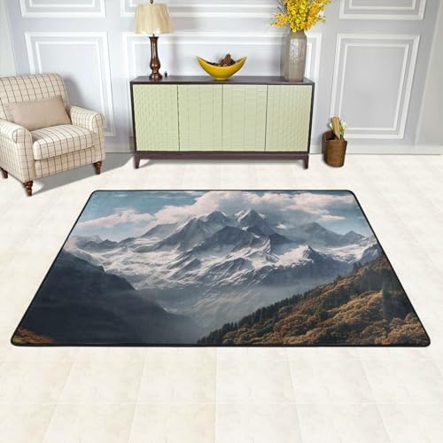 Tapis d'intérieur doux et absorbant au design moderne lavable - 2