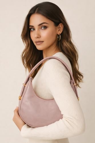 Image of Women's Shoulder & Sling Bag with Zipper Closure, Detachable Long Strap, Spacious Single Compartment Handbag for Daily & Office Use | Trendy Design