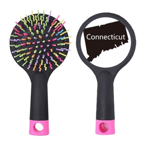 Brosse à cheveux démêlante pour stopper la casse avec coussin carte USA
