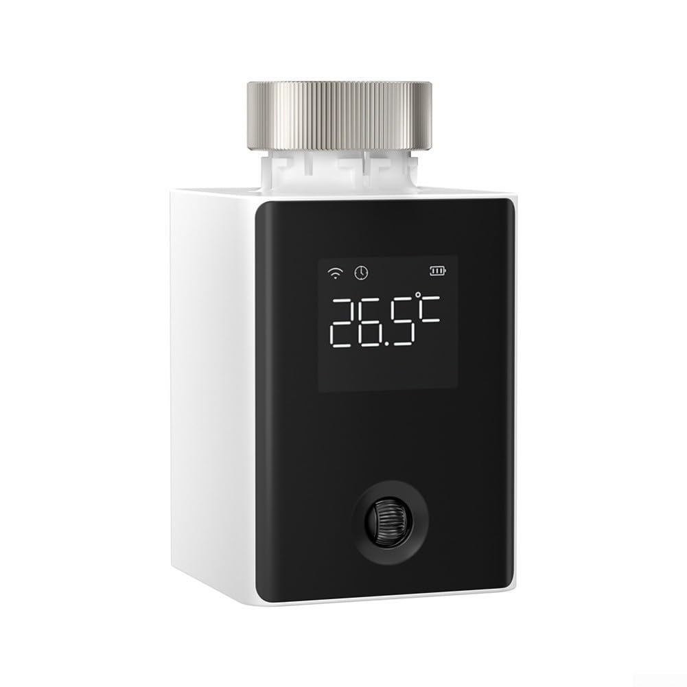 Tête Thermostatique Connectée pour zigbee 3.0 M30x1.5 pour Radiateur Eau Chaude avec Détection Fenêtre Ouverte et Verrouillage Enfant Compatible pour tuya pour Smart Life pour alexa Google Home