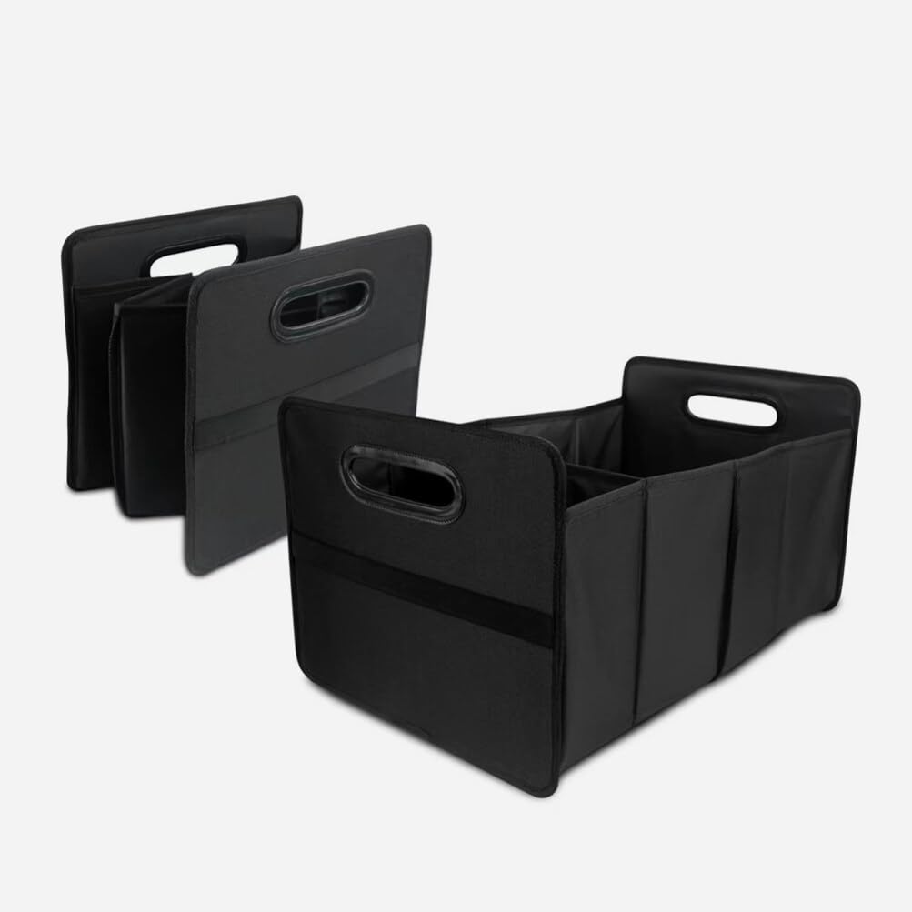CALLARON Organizador Negro de Oxford Plegable de Tela Maletero de Coche