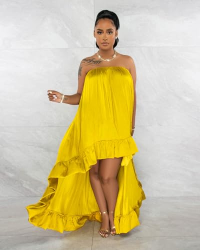 Womens Sexy Summer Dresses Halter Neck Plus Size Long Maxi Dress Casual Floral Beach Sun Dresses with Pockets2