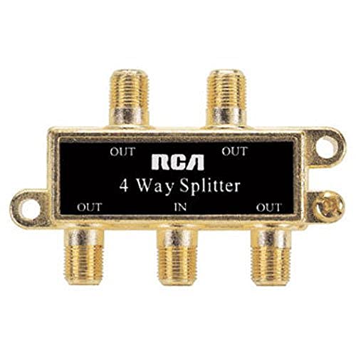 AUDIOVOX Electronics 4-Way Coax Splitter 5-900 MHZ miniatura 1