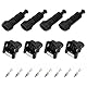 eMagTech 4 Sätze 2 Polig KFZ Reparatursatz JPT Stecker Buchse 828657 828657-3 0,50mm² - 1,00mm² Knickschutztülle KFZ Tankstecker Schwarz