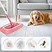 Nicemiya 8 Pack Reusable Mop Pads Compatible with Swiffer Sweeper, Microfiber Chenille Washable Swiffer Mop Pads, Dry & Wet Sweeping Mopping Cloths (Pink)