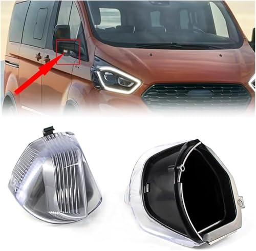 Intermitente de espejo retrovisor para Ford Transit Custom 2013-2019 luz piloto de puerta lateral 5