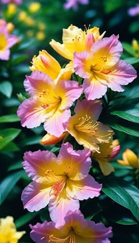 Azalea Flower Live Plant Rear Colour Variety | Organic Blooming Shrub with Bright Flowers | Perfect for Garden Borders, Pots, Lawns, Walkways & Home Landscaping (Thai Variety)