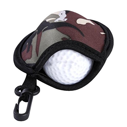 Aswadh Mini Neoprene Golf Utility Pouch 2 Balls Tees Holder Storage Bag